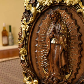 Esculturas Em Madeira Virgem Maria de Guadalupe